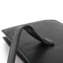 HERMES Bearn Classic Bi-fold Long Wallet Leather Black □I Engraved