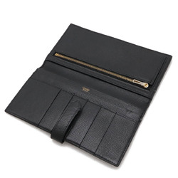 HERMES Bearn Classic Bi-fold Long Wallet Leather Black □I Engraved