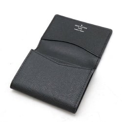 LOUIS VUITTON Taiga Envelope Carte de Visite Card Case Business Holder Leather Ardoise Black M30922