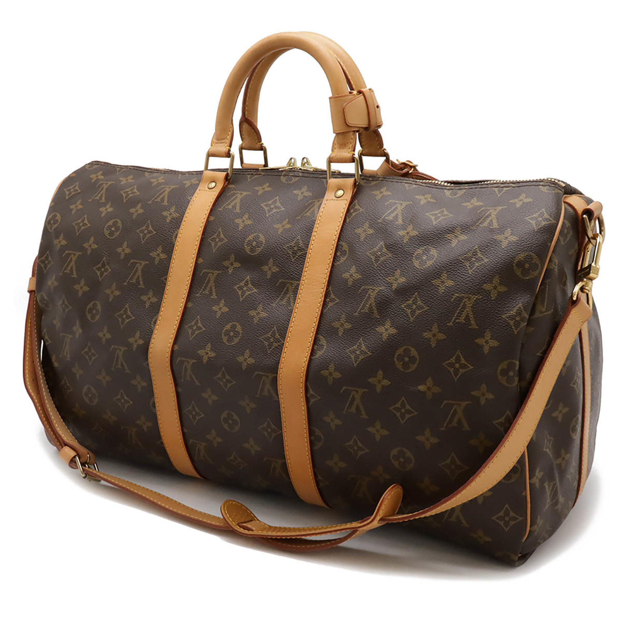 LOUIS VUITTON Louis Vuitton Monogram Keepall Bandouliere 50 Boston Bag Travel Shoulder M41416