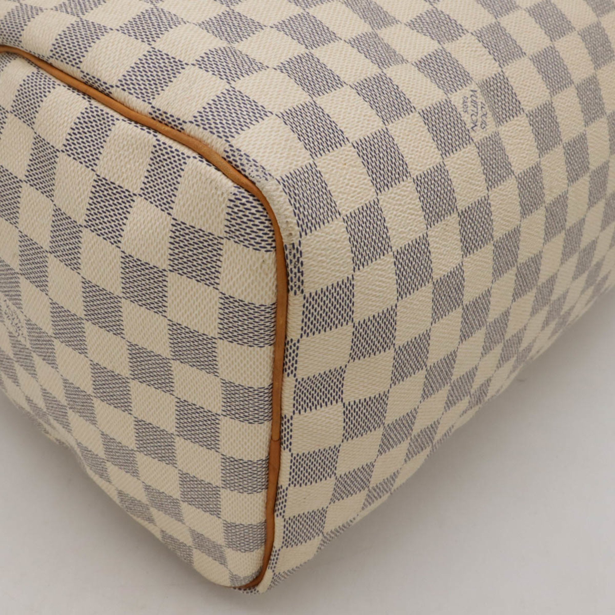 LOUIS VUITTON Damier Azur Speedy 35 Handbag Boston Bag N41535