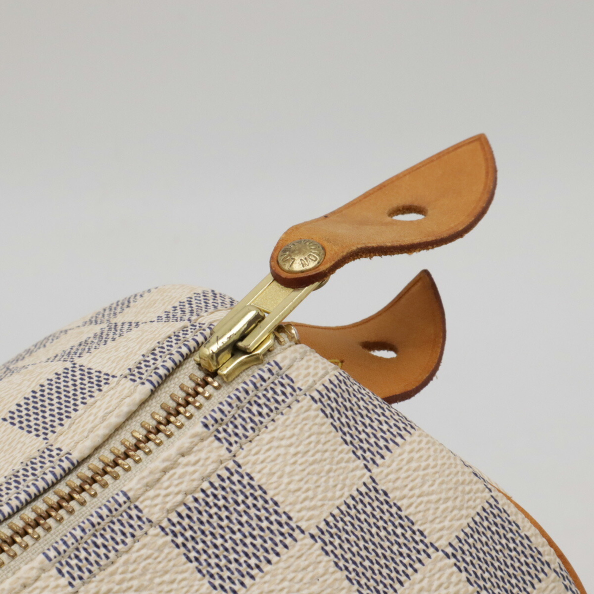 LOUIS VUITTON Damier Azur Speedy 35 Handbag Boston Bag N41535