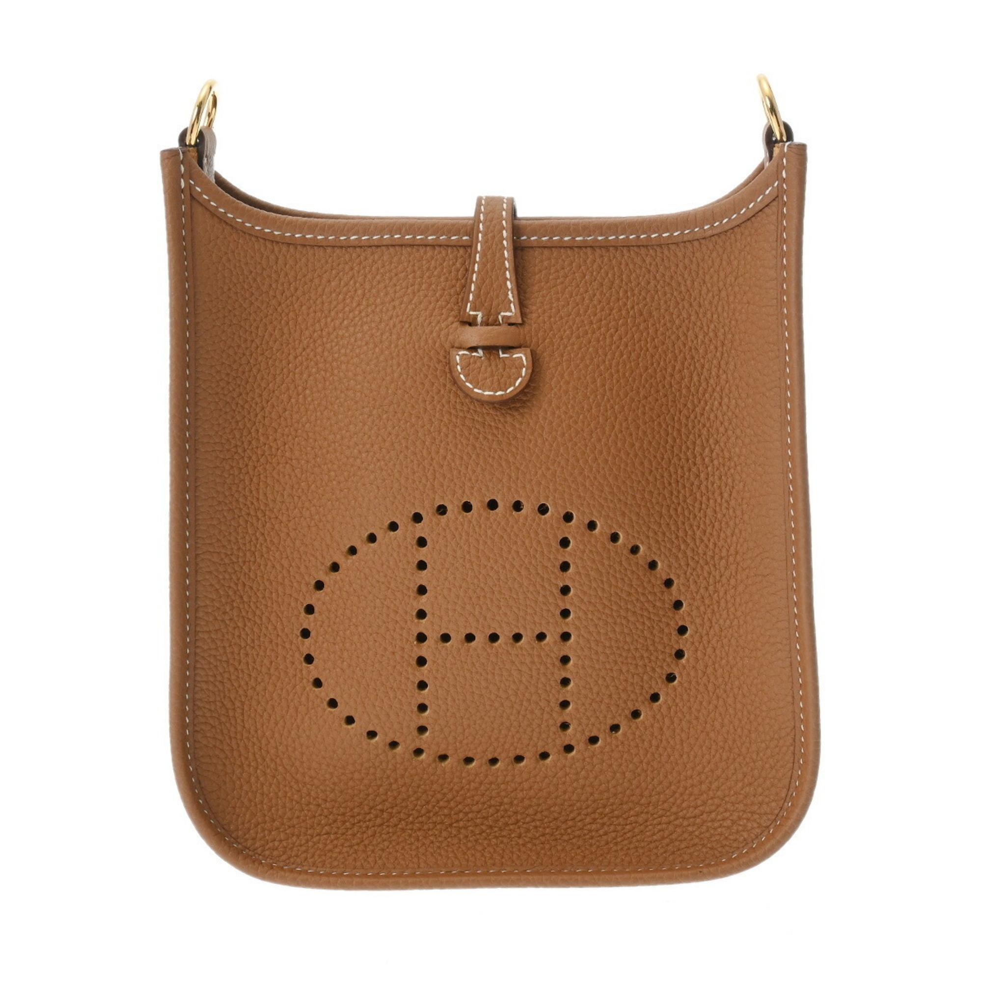 HERMES Evelyn TPM Gold B Stamp (Around 2023) Women's Taurillon Clemence Shoulder Bag