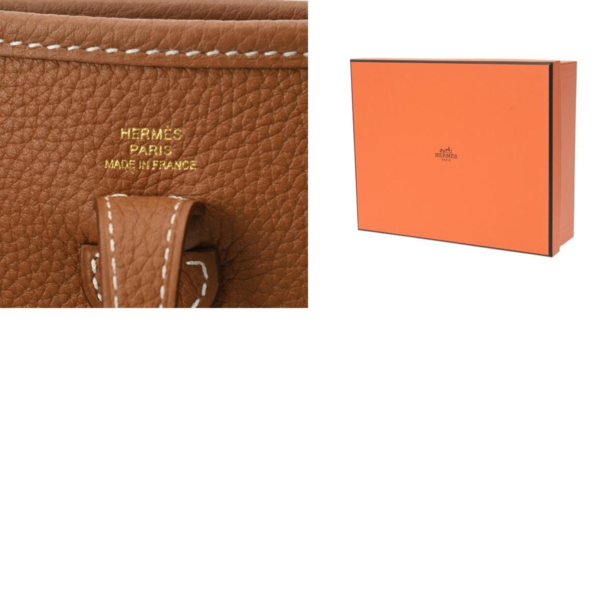 HERMES Evelyn TPM Gold B Stamp (Around 2023) Women's Taurillon Clemence Shoulder Bag