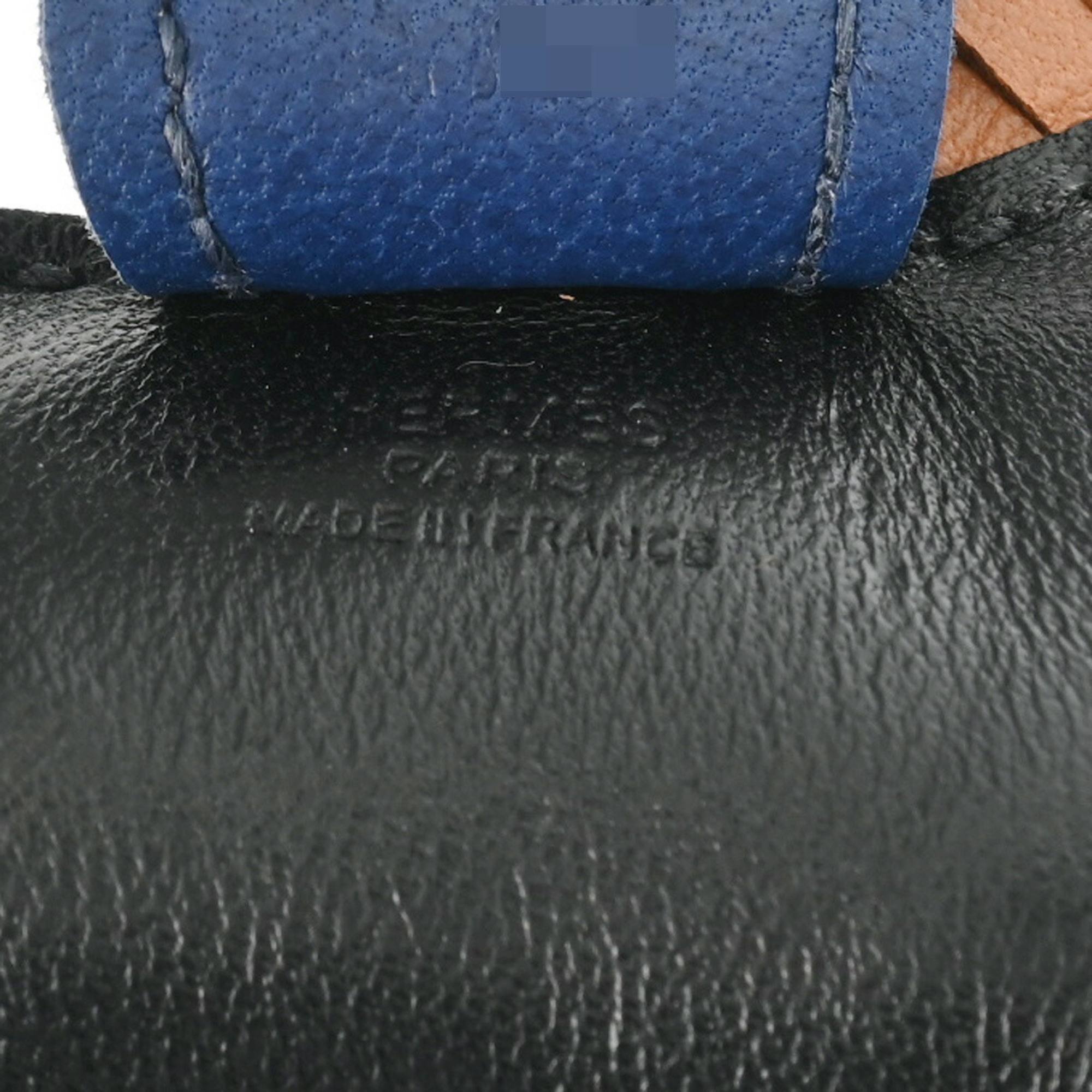 HERMES Rodeo PM Bag Charm Black/Gold/Blue Saphir A Stamp (around 2017) Women's Anjou Milo Keychain