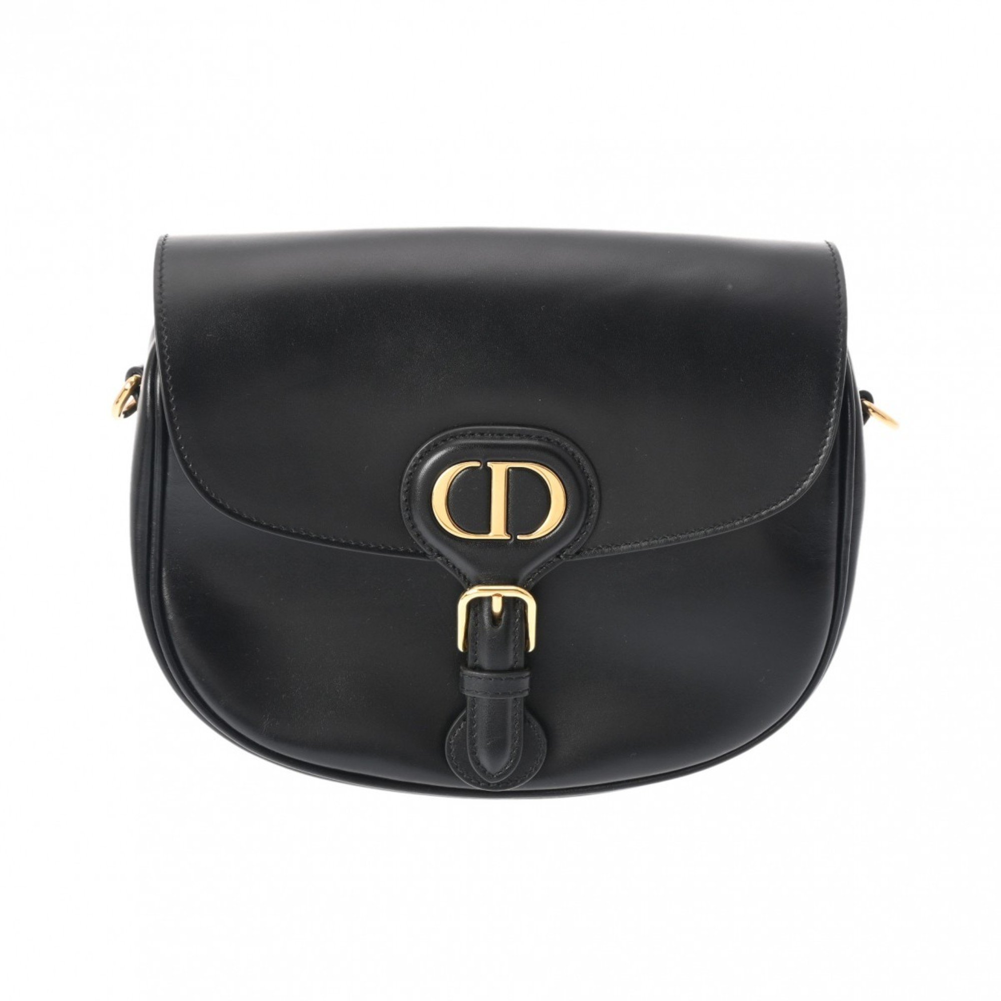 CHRISTIAN DIOR Christian Dior Bobby Medium Bag Black M9319UMOL Women's Box Calf Shoulder