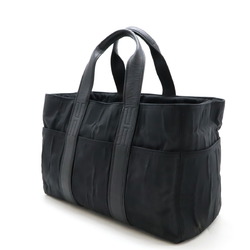 HERMES Acapulco MM Tote bag Handbag Nylon Leather Black