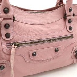 BALENCIAGA The First Handbag Shoulder Bag Leather Dusty Pink 10th Anniversary Model 103208