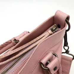 BALENCIAGA The First Handbag Shoulder Bag Leather Dusty Pink 10th Anniversary Model 103208