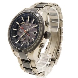 SEIKO Astron 7X Series GPS Radio Solar Titanium Ceramic Black Dial Men's Watch SBXA015 7X52-0AF0