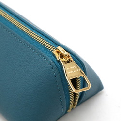 LOUIS VUITTON Louis Vuitton Nomad Truth Elisabeth Pencil Case Pen Holder Pouch Leather Peacock Blue