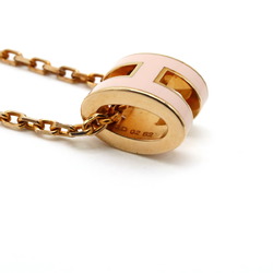 HERMES Hermes Pop H Necklace Pendant Choker PGP Pink Gold Plated Light