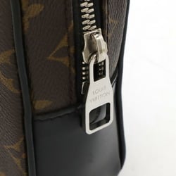 LOUIS VUITTON Louis Vuitton Monogram Macassar Pochette Kasai Second Bag Clutch Leather Black M42838