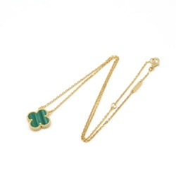 Van Cleef & Arpels Alhambra Necklace Pendant K18YG Gold Malachite VCARO9VA00