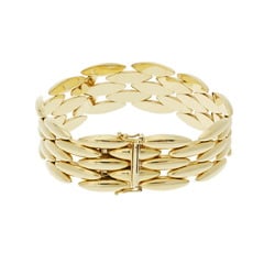 CARTIER Jeancienne 5-row ladies' K18 yellow gold bracelet