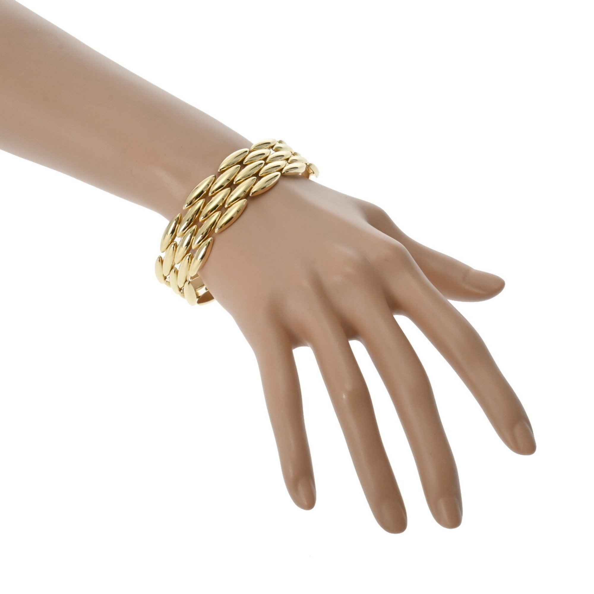 CARTIER Jeancienne 5-row ladies' K18 yellow gold bracelet