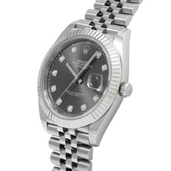 ROLEX Rolex Datejust 41 10P Diamond 126334G Men's SS/WG Watch Automatic