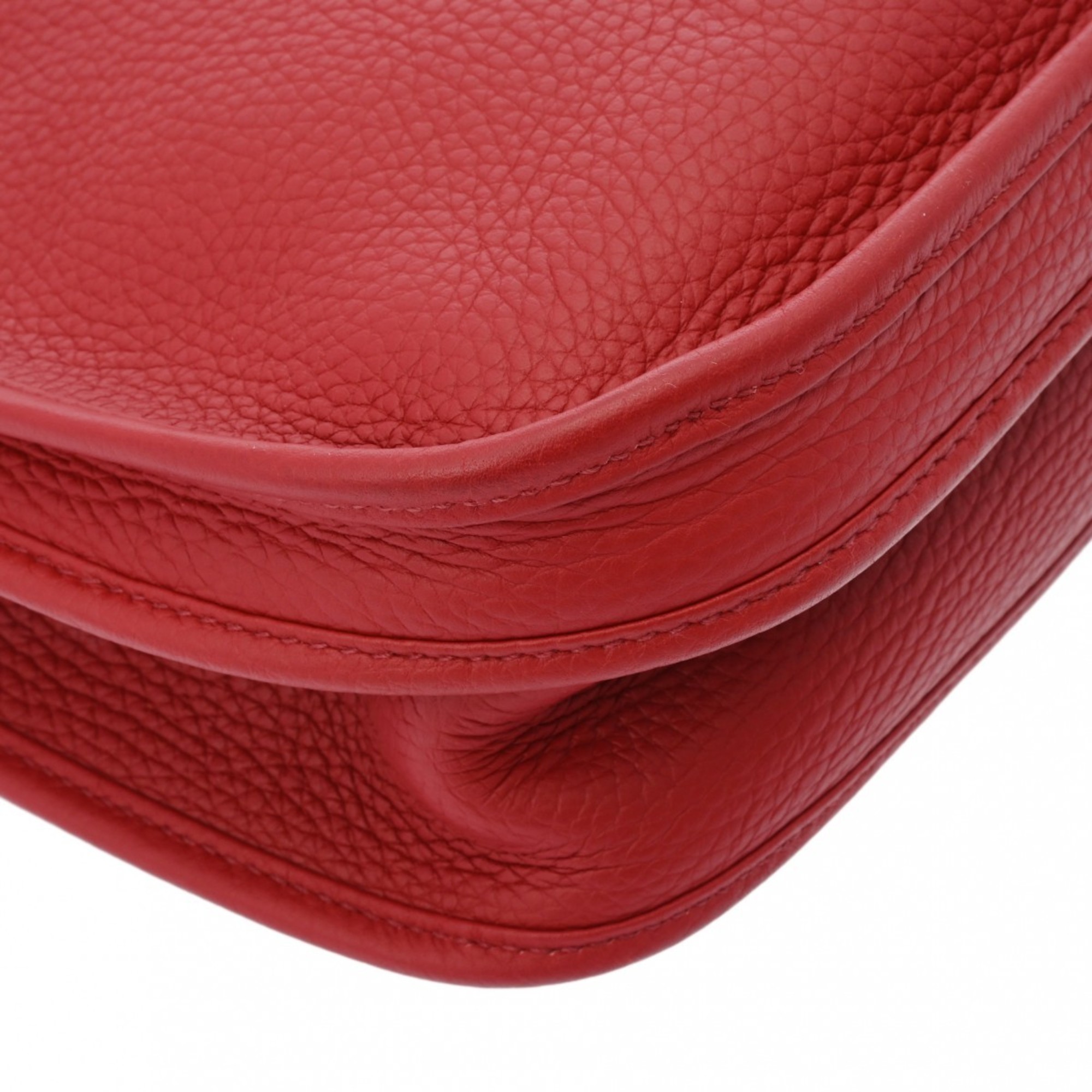 HERMES Evelyn 3 GM Rouge Garance R stamp (around 2014) Unisex Taurillon Clemence shoulder bag