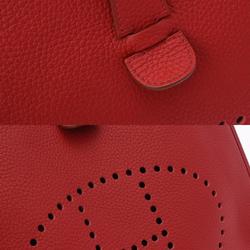 HERMES Evelyn 3 GM Rouge Garance R stamp (around 2014) Unisex Taurillon Clemence shoulder bag