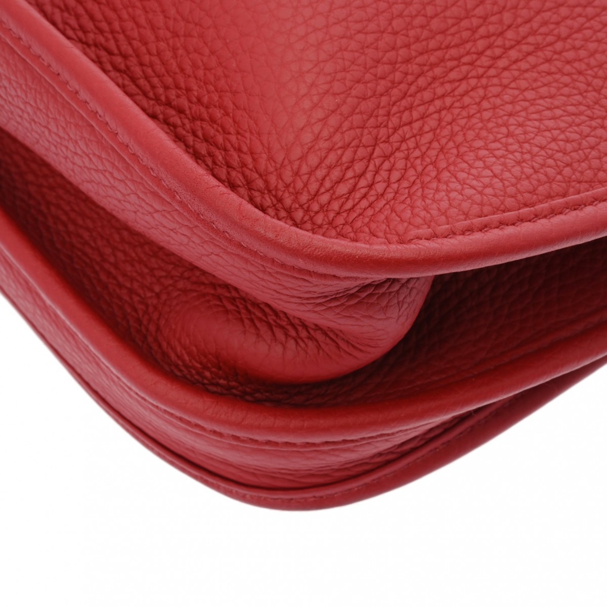 HERMES Evelyn 3 GM Rouge Garance R stamp (around 2014) Unisex Taurillon Clemence shoulder bag