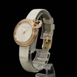 Van Cleef & Arpels Charm Watch Diamond Bezel K18 Rose Gold/Leather Strap Women's VCAR08ZR00