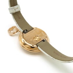 Van Cleef & Arpels Charm Watch Diamond Bezel K18 Rose Gold/Leather Strap Women's VCAR08ZR00