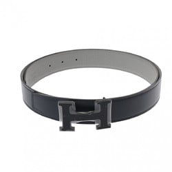 HERMES Hermes H Belt 95cm Reversible Gray/Navy B Stamp (Around 2023) Men's PDV/Togo/Boxcalf