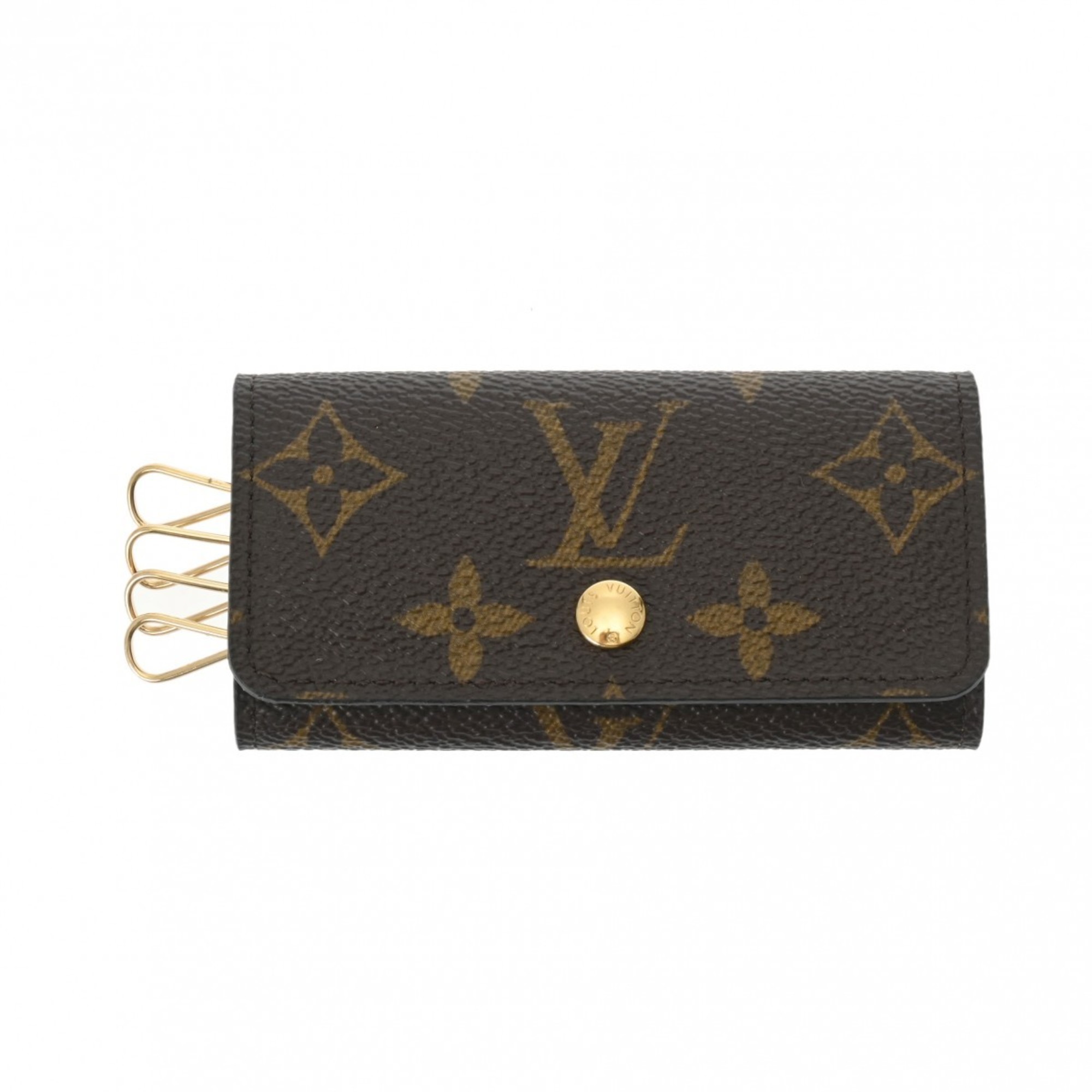 LOUIS VUITTON Louis Vuitton Monogram Multicle 4 Brown M62631 Unisex Canvas Key Case