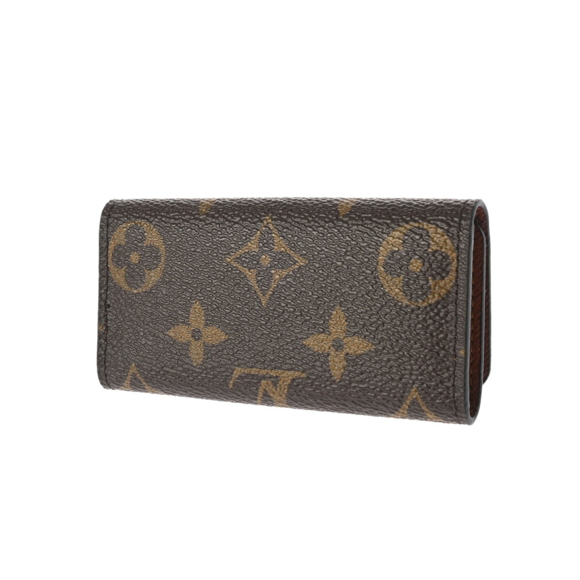 LOUIS VUITTON Louis Vuitton Monogram Multicle 4 Brown M62631 Unisex Canvas Key Case