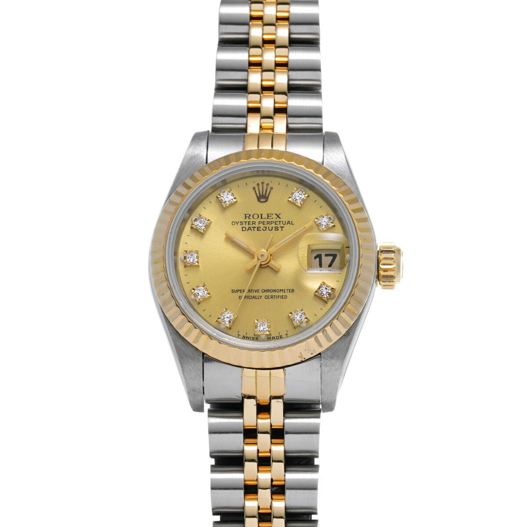 ROLEX Rolex Datejust 10P Diamond 69173G Ladies Watch Automatic