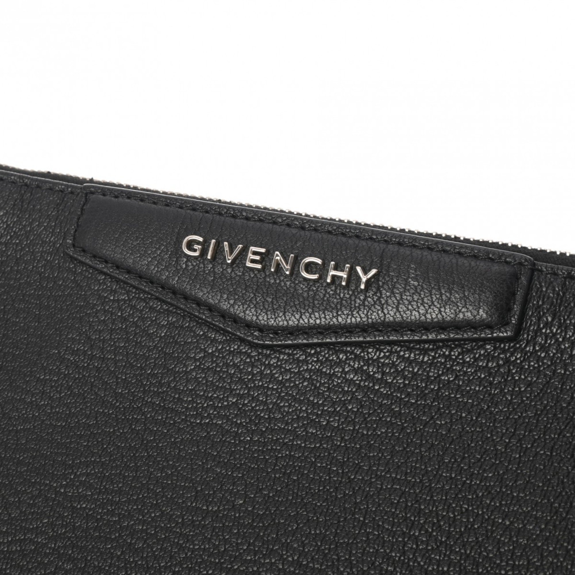 GIVENCHY Black men's leather clutch bag