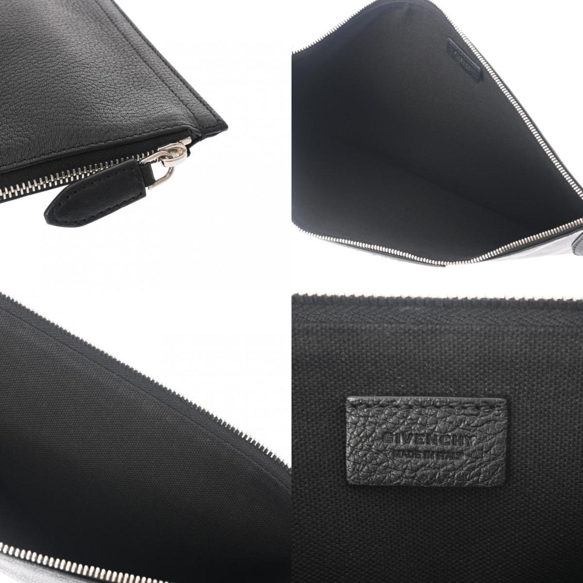 GIVENCHY Black men's leather clutch bag