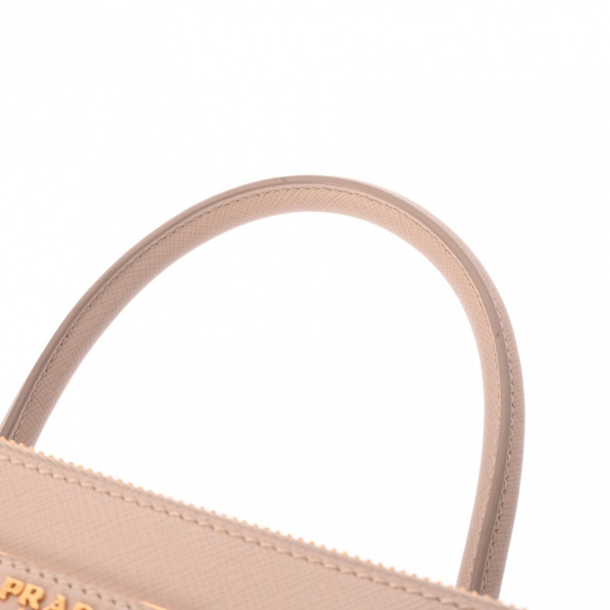 PRADA Galleria Pink/Beige 1BA863 Women's Saffiano Handbag