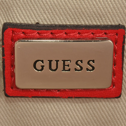 Guess Quattro G Backpack Daypack Red Quilted Women's