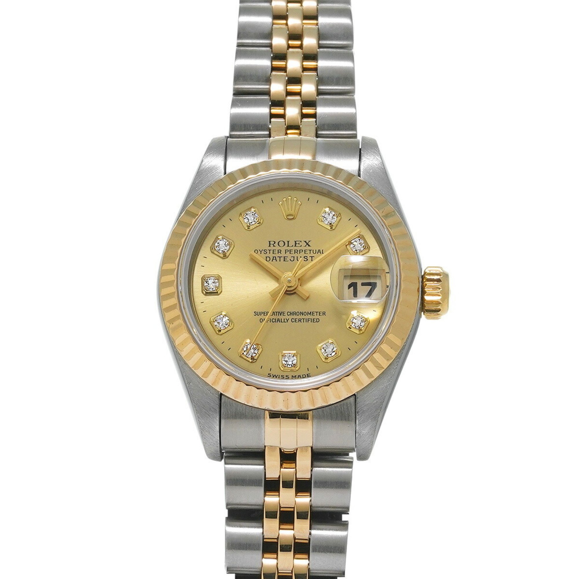 ROLEX Rolex Datejust 10P Diamond 69173G Ladies Watch Automatic