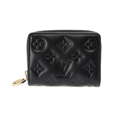 LOUIS VUITTON Louis Vuitton Portefeuille Lou Noir M81599 Women's Lamb Leather Bi-fold Wallet