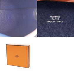 HERMES Bastia Verso Crevette/Blue Saphir A Stamp (around 2017) Women's Swift Coin Case