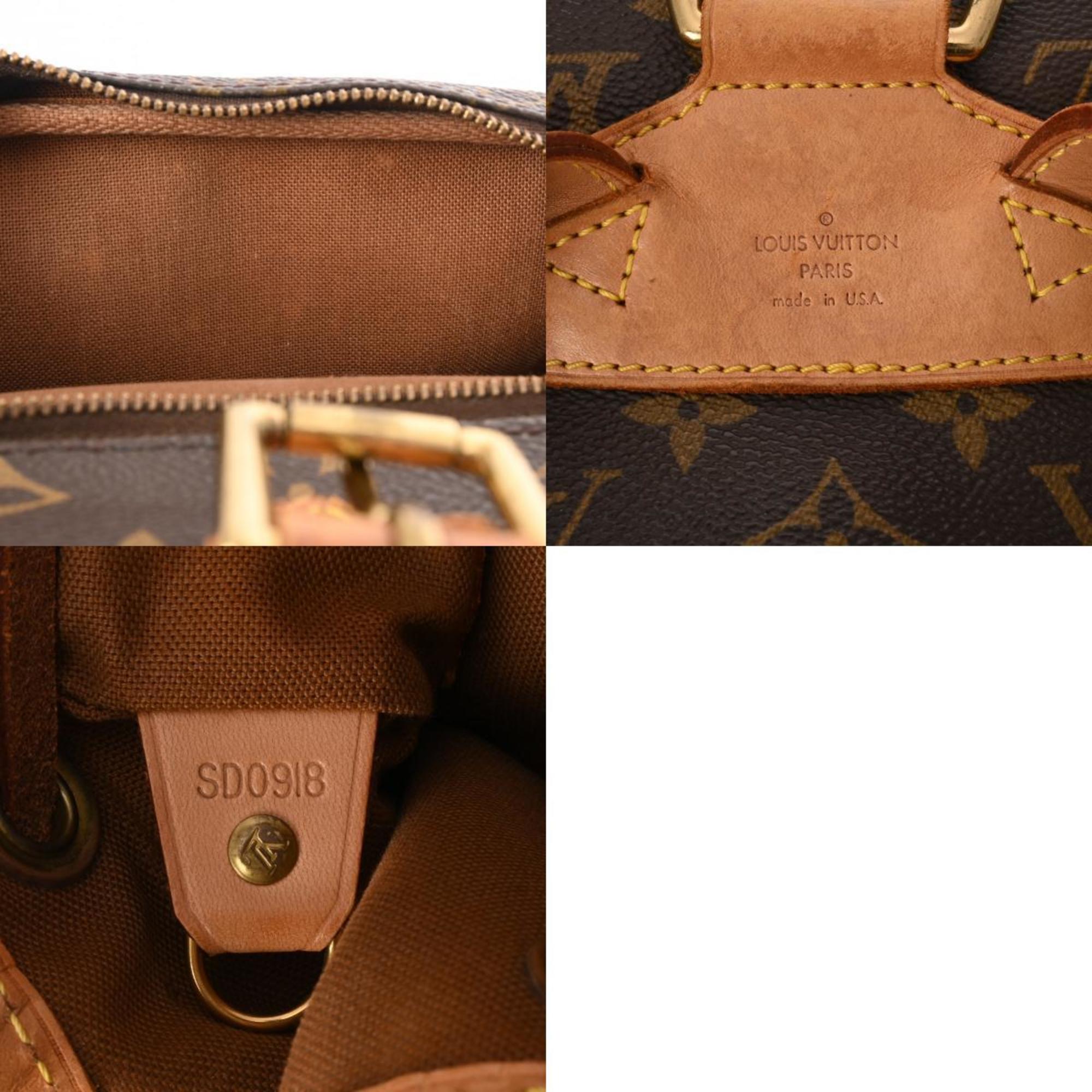 LOUIS VUITTON Louis Vuitton Monogram Montsouris MM Brown M51136 Women's Canvas Backpack/Daypack