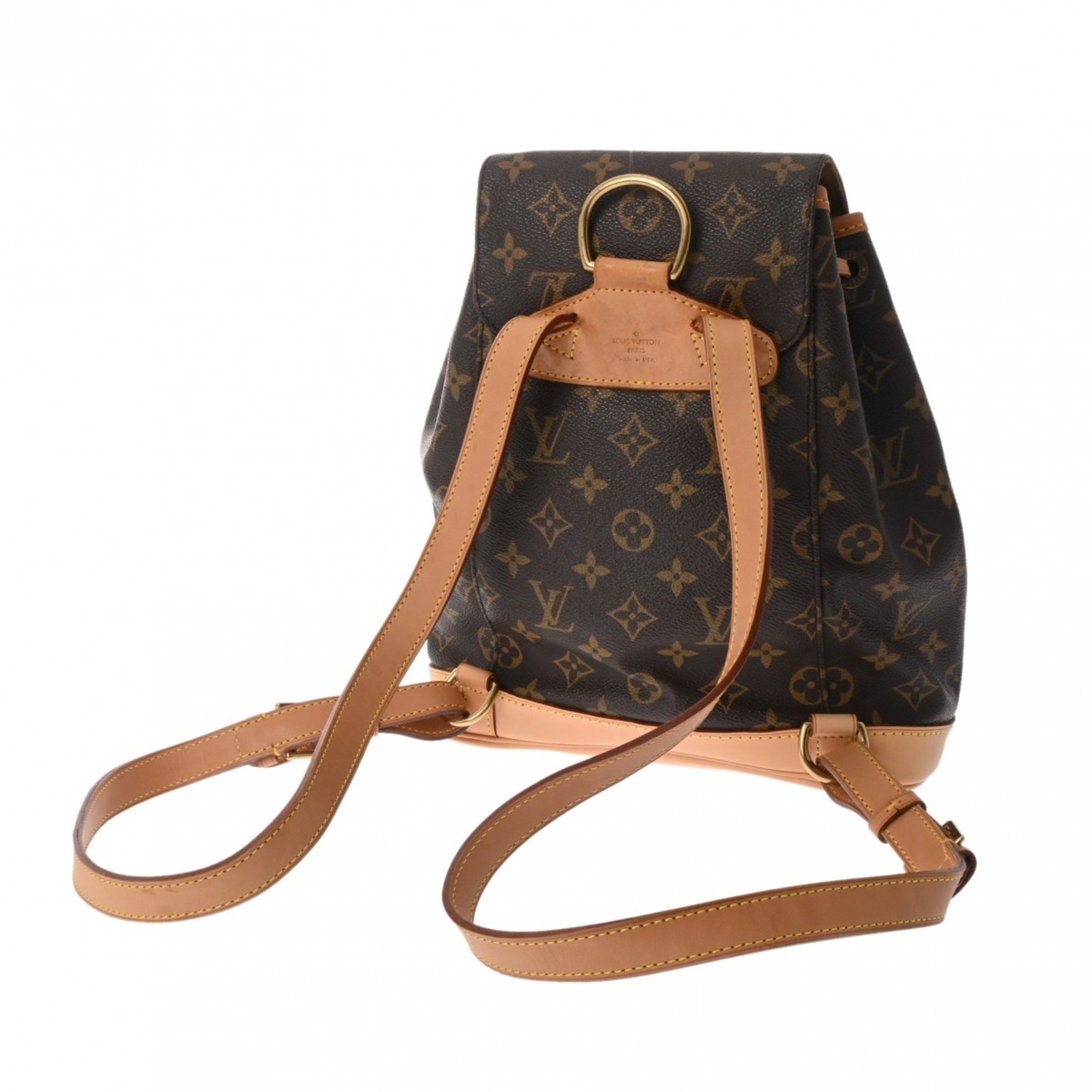 LOUIS VUITTON Louis Vuitton Monogram Montsouris MM Brown M51136 Women's Canvas Backpack/Daypack