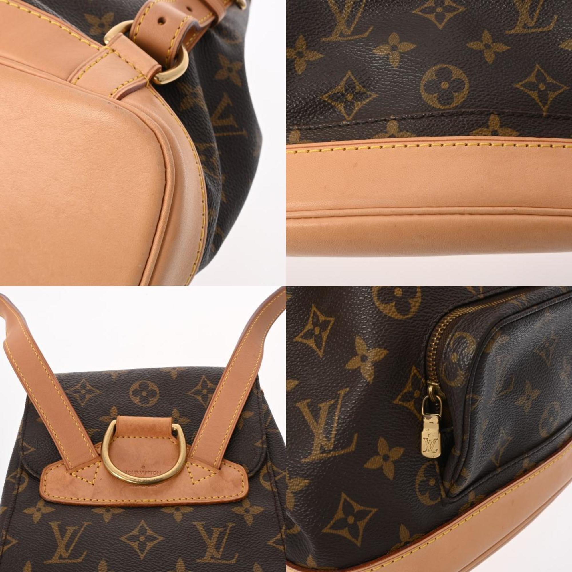 LOUIS VUITTON Louis Vuitton Monogram Montsouris MM Brown M51136 Women's Canvas Backpack/Daypack