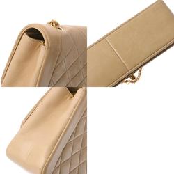 CHANEL Chanel Matelasse Diana 25cm Chain Shoulder Beige A01165 Women's Lambskin Bag