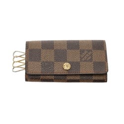 LOUIS VUITTON Louis Vuitton Damier 4-ring key case Brown N62631 Unisex canvas