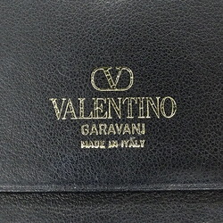 Valentino Garavani Women's Wallet, Leather, V, Black, Compact