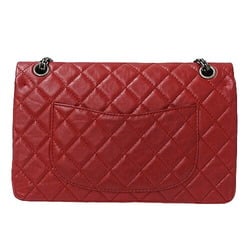 Chanel CHANEL Bag 2.55 Matelasse Women's Shoulder Leather Red Chain Double Flap