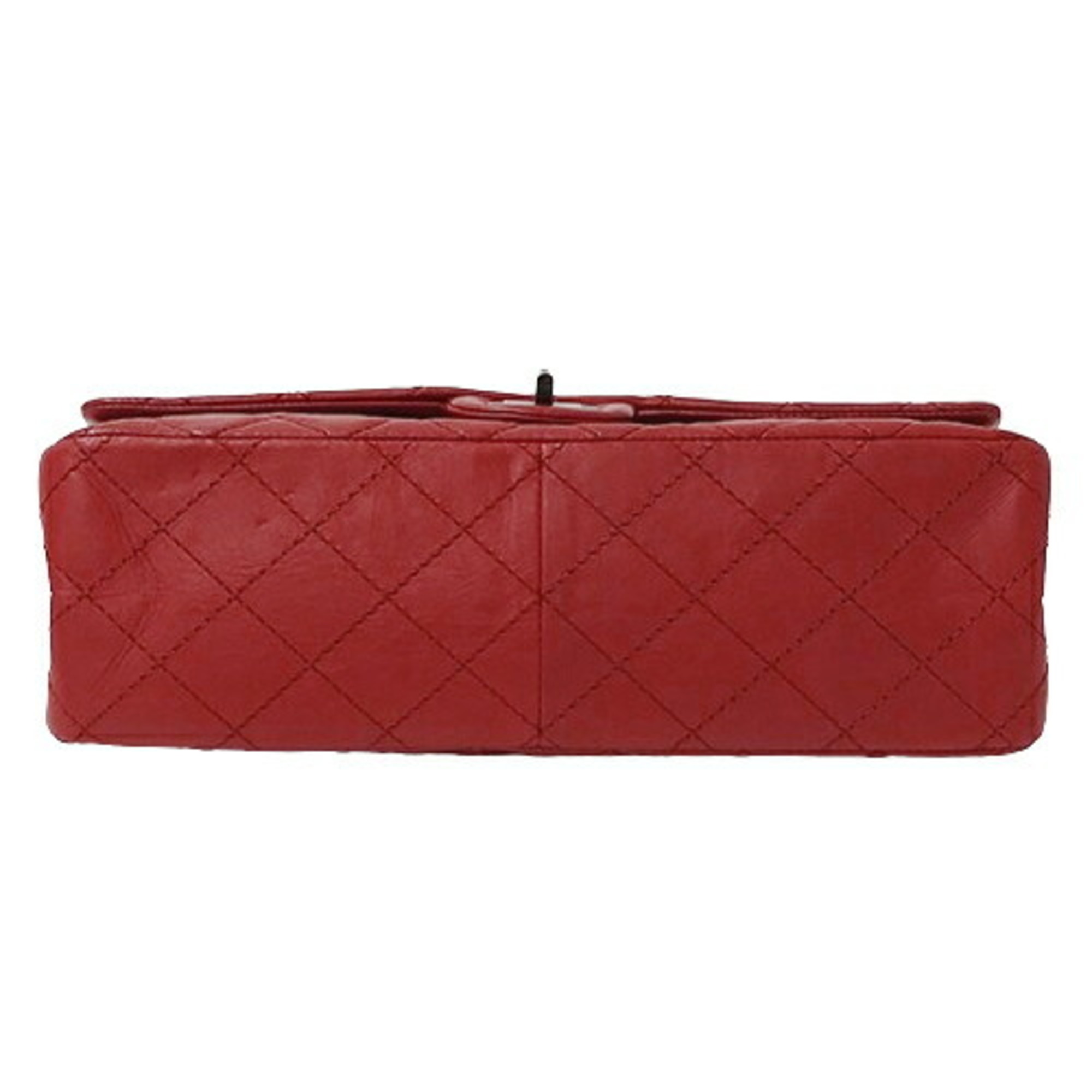 Chanel CHANEL Bag 2.55 Matelasse Women's Shoulder Leather Red Chain Double Flap