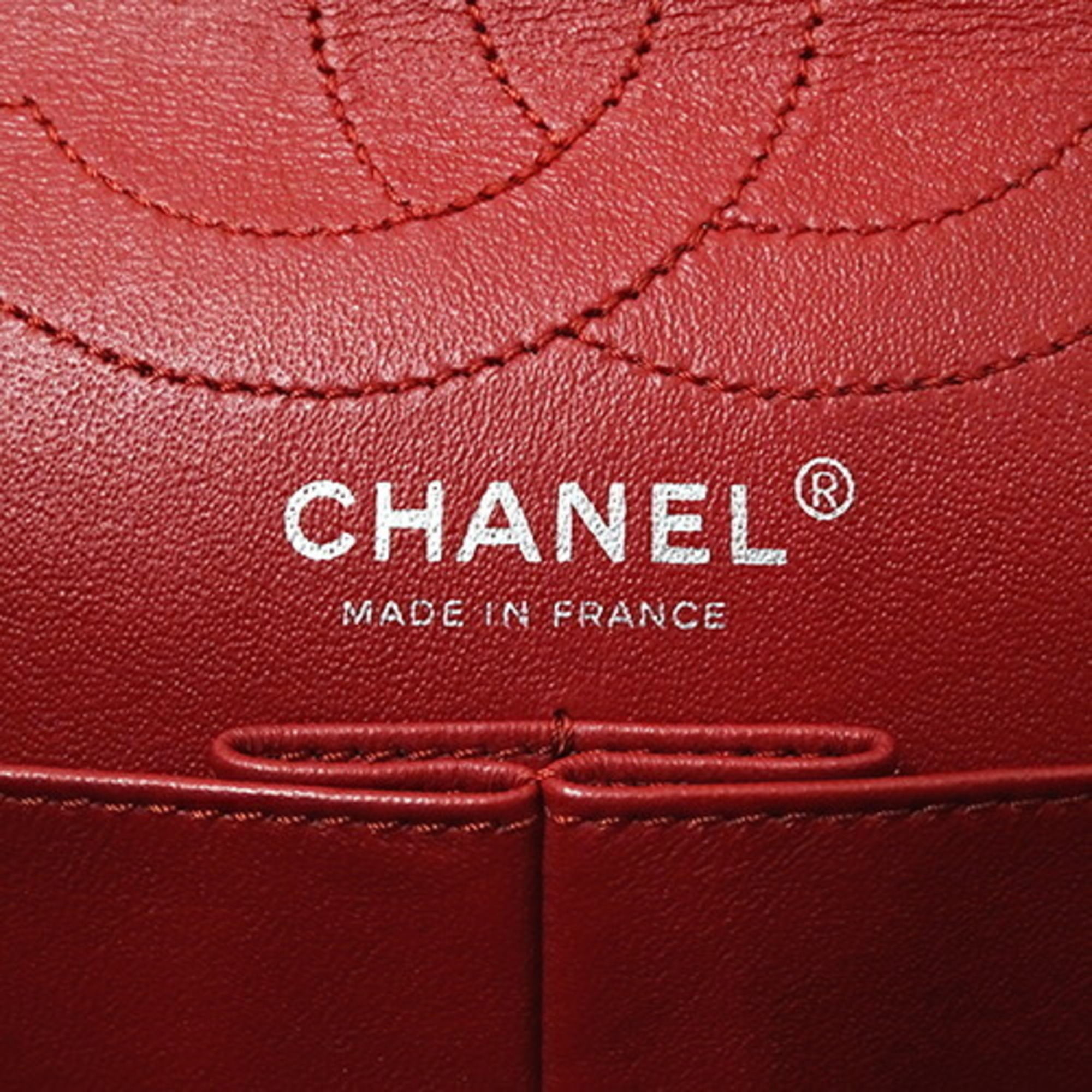 Chanel CHANEL Bag 2.55 Matelasse Women's Shoulder Leather Red Chain Double Flap