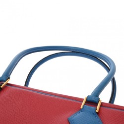 HERMES Hermes Plume Rouge Bif/Blue France A stamp (around 1997) Ladies Couchébel handbag