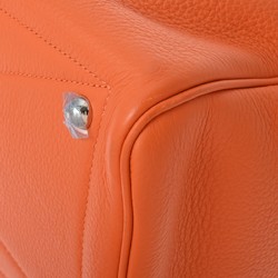 HERMES Victoria 35 Orange K Stamp (around 2007) Women's Taurillon Clemence Handbag