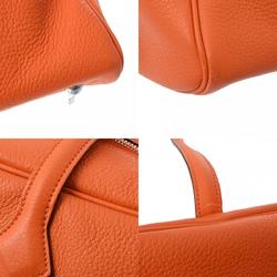 HERMES Victoria 35 Orange K Stamp (around 2007) Women's Taurillon Clemence Handbag