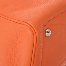 HERMES Victoria 35 Orange K Stamp (around 2007) Women's Taurillon Clemence Handbag